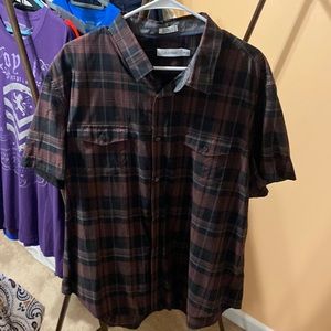 Mens Calvin Klein plaid button down